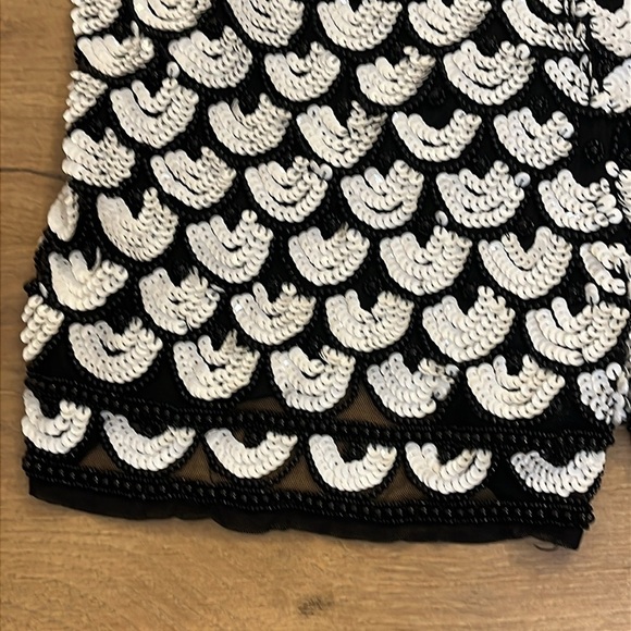 ASOS | New Haley sequin & beaded short romper Halter neckline Women’s size 14 - Picture 3 of 14